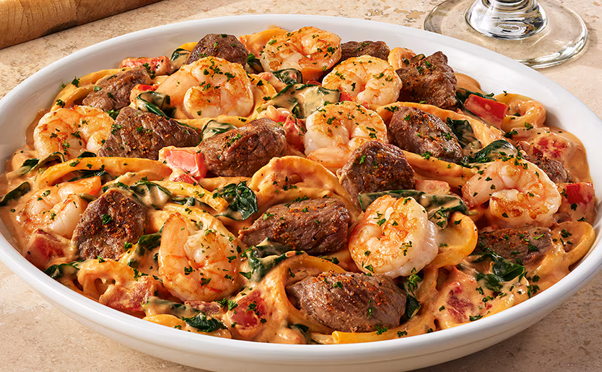 Calabrian Steak & Shrimp Bucatini*