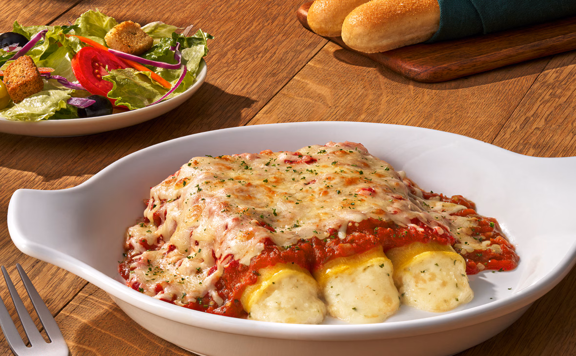 Limited Time Four-Cheese Manicotti (V)