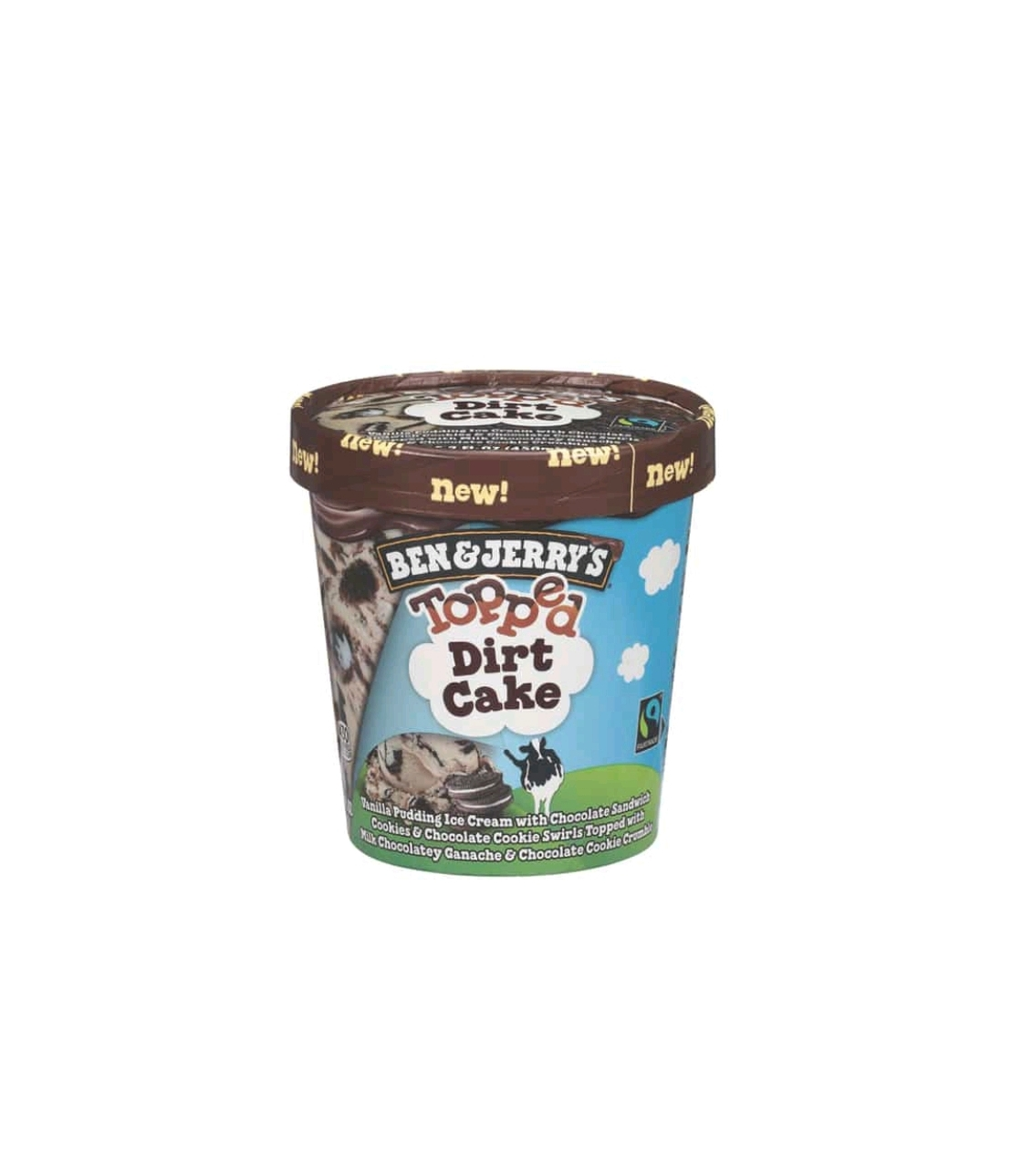 Ben & Jerry's Topped Dirt Cake Vanilla Pudding Ice Cream