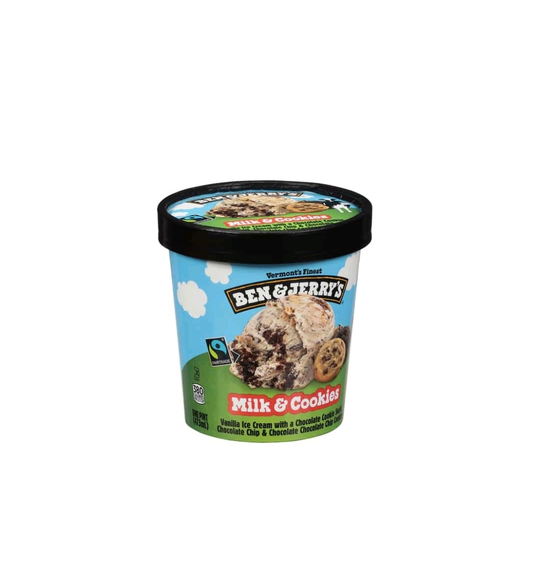 Ben & Jerry's Milk & Cookies Vanilla Ice Cream