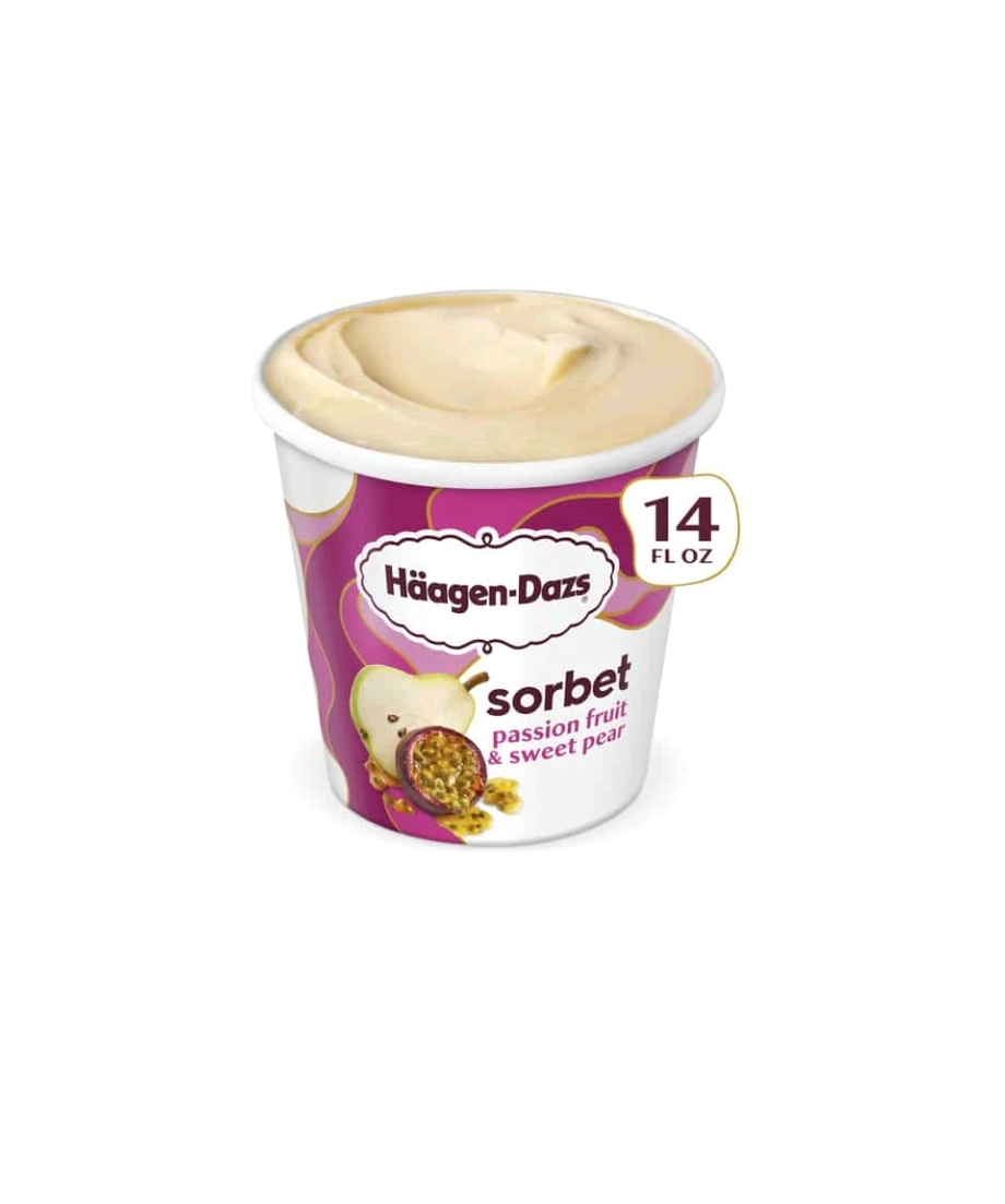 Haagen-Dazs Non Dairy Passion Fruit & Sweet Pear Sorbet