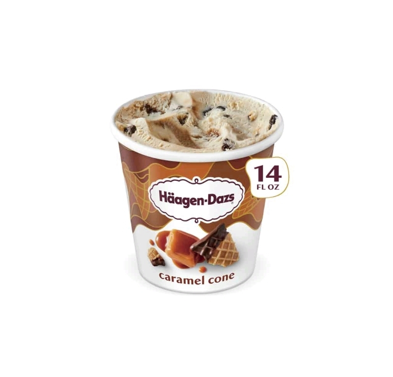 Haagen-Dazs Caramel Cone Ice Cream
