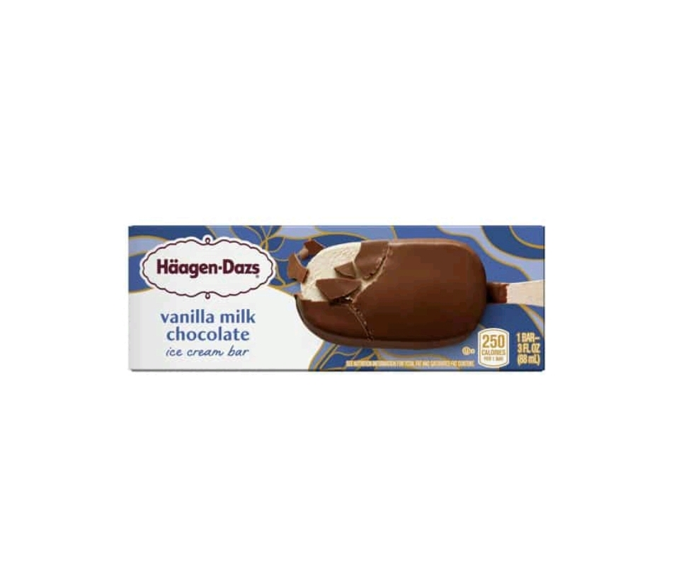 Haagen-Dazs Vanilla Milk Chocolate Ice Cream Bar