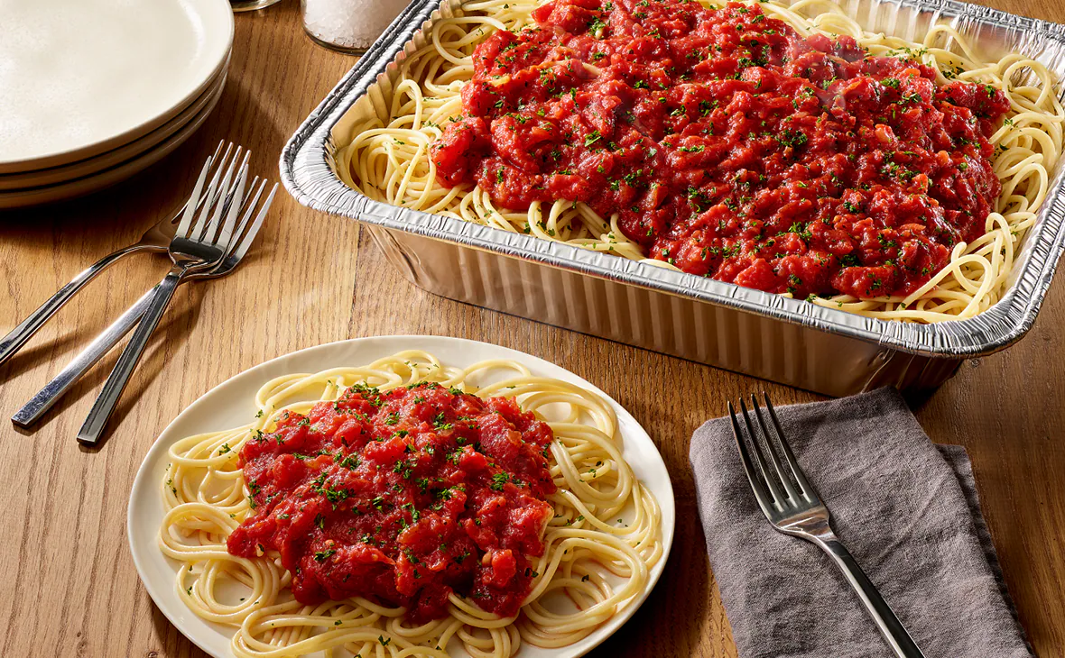 Spaghetti with Marinara Sauce (Serves 4 - 6)