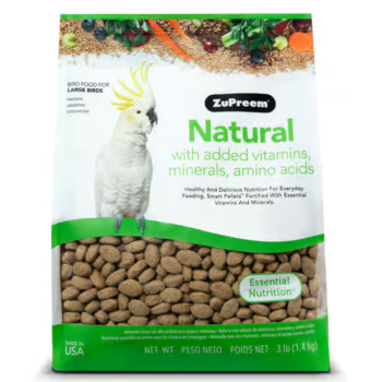 ZuPreem Natural Parrot Bird Food with Vitamins & Minerals