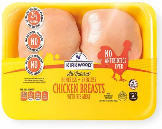 Kirkwood Boneless Skinless Chicken Breasts Pack