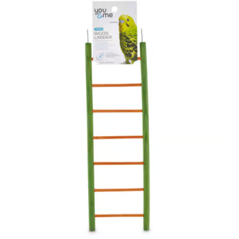 You & Me 7 Step Wood 11" Green Bird Ladder