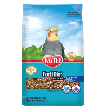Kaytee Forti-Diet Pro Health Cockatiel Bird Food with Safflower