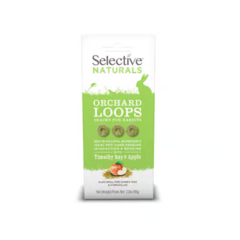 Supreme Science Selective Timothy Hay & Apple Orchard Loops Rabbit Snack