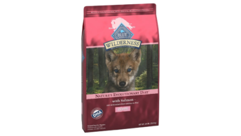 Blue Buffalo Wilderness Salmon Recipe High-Protein Natural Puppy Dry Dog Food Bag