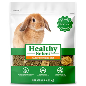 Healthy Select Diet Rabbit Foraging for Small Animals