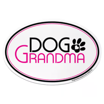 Imagine This Dog Grandma Oval Car Magnet