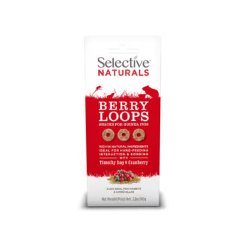 Supreme Science Selective Timothy Hay & Raspberry Berry Loops Guinea Pigs Snack