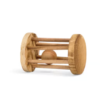 EveryYay Wood Wheel with Ball Small Pet Toy