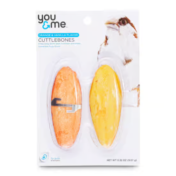 You & Me Organic Vanilla Cuttlebone with Holder Bird Treat