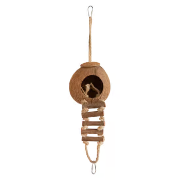 You & Me Coconut Hideaway with Ladder Bird Toy