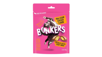 Bonkers Cat Bites Crunchy & Soft Paw Lickin' Chicken Flavored Cat Treats (6.3 oz)