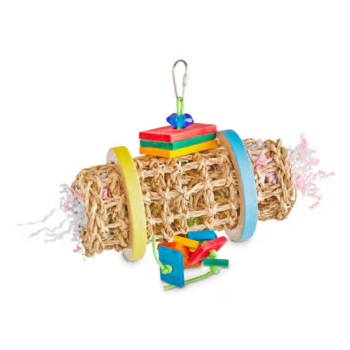 You & Me Vine Mat Roll Up Small Bird Toy