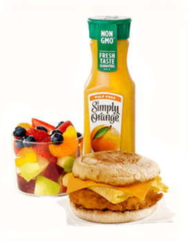 Chicken, Egg, & Cheese Muffin Meal