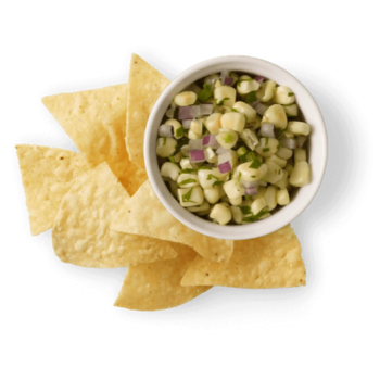 Chips & Roasted Chili-Corn Salsa