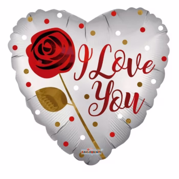 I LOVE YOU MYLAR BALLOON
