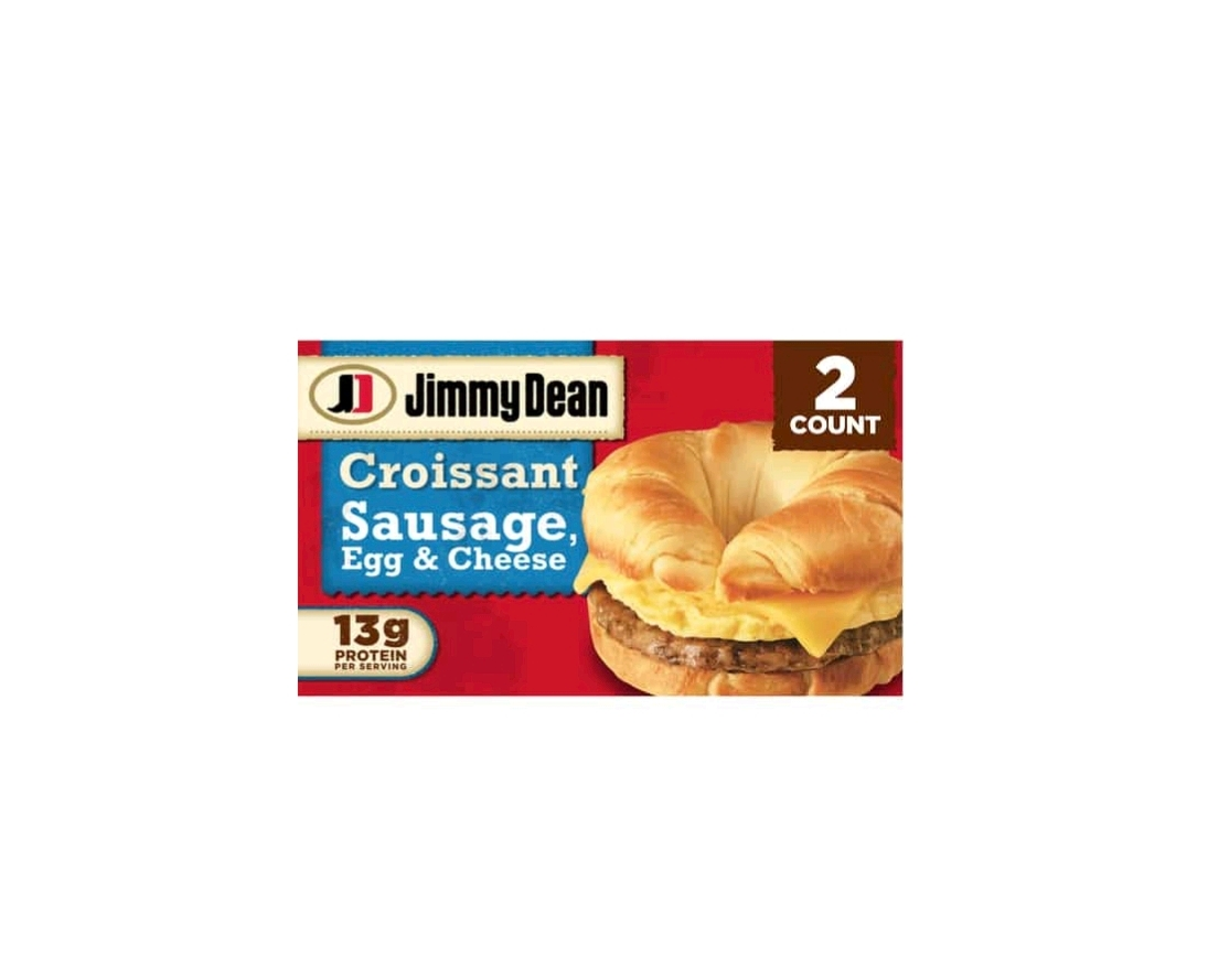 Jimmy Dean Sausage Egg & Cheese Croissant Frozen Breakfast Sandwiches 2 ct