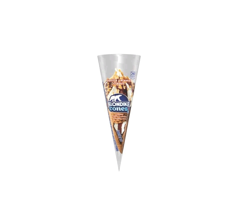 Klondike Vanilla Caramel Frozen Dairy Dessert Cone