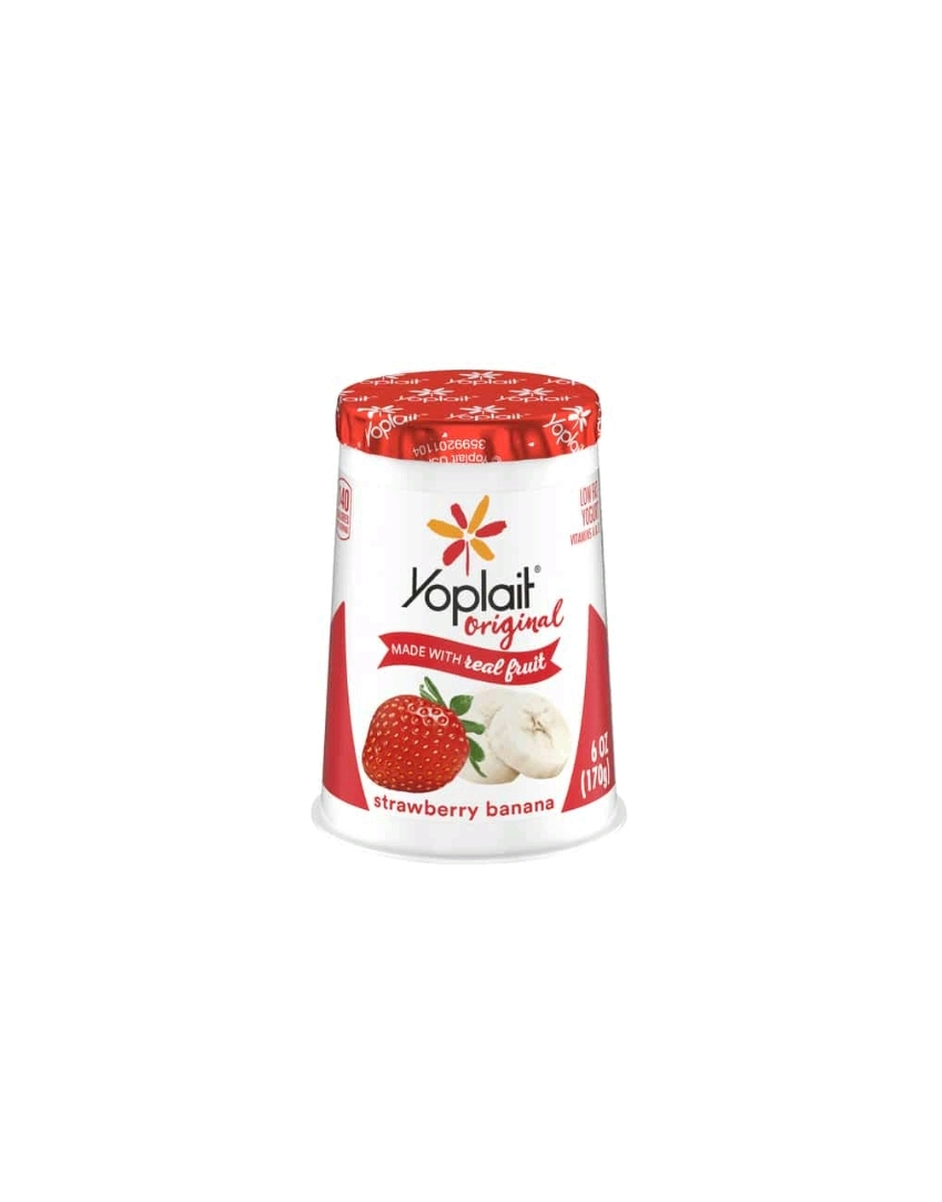 Yoplait Low Fat Original Strawberry Banana Yogurt Cup