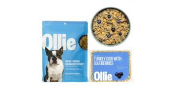 Ollie Fresh Turkey Dish with Blueberries Frozen Dog Food