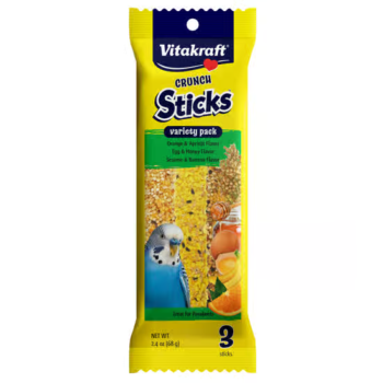 Vitakraft Crunch Sticks Variety Pack Parakeet Treat (2.5 oz)