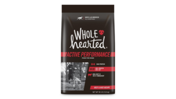 WholeHearted Active Performance High Protein Medium Large Breed Beef & Rice Recipe Dry Dog Food