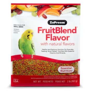 ZuPreem FruitBlend Small Bird Food with Natural Fruit Flavors