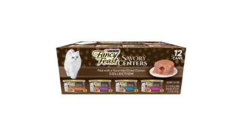 Fancy Feast Savory Centers Pate with a Gravy Center Variety Pack Wet Cat Food (3 oz x 12 ct)