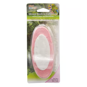 Penn-Plax 2-in-1 e-Cuttlebone & Mineral Block Great Bird Food