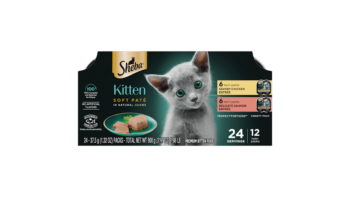 Sheba Perfect Portions Chicken And Salmon Entree Wet Kitten Food Pate Variety Pack (2.64 oz x 12 ct)