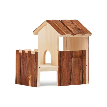 EveryYay Animals Natural Small Hideaway Wooden House