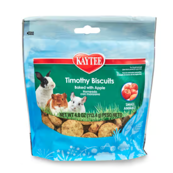 Kaytee Timothy Biscuit with Apple Small Animal Treats