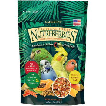 Lafeber's Tropical Fruit Nutri-Berries Cockatiel Food Bag