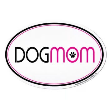 Imagine This Dog Mom Oval Car Magnet