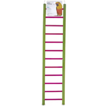 You & Me 12-Step Wood 23.5" Colorful Bird Ladder