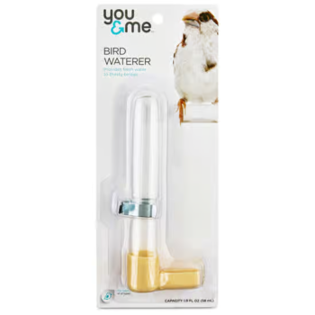 You & Me Glass 6" 1.9 oz Bird Waterer