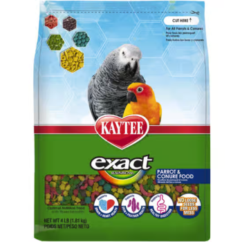 Kaytee Exact Rainbow Parrot & Conure Bird Food Bag