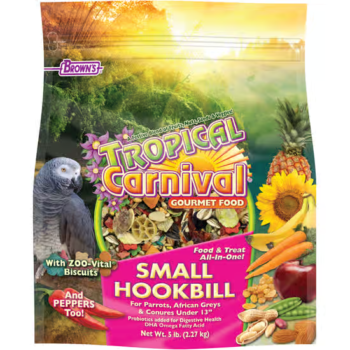 Brown's Tropical Carnival Gourmet Bird Food for Small Hookbill Birds