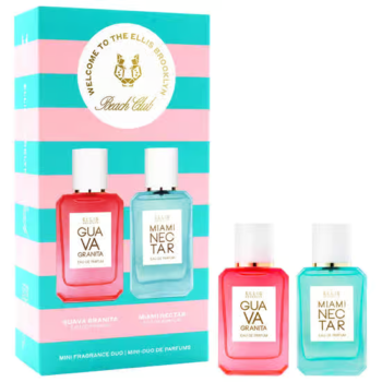 Ellis Brooklyn BEACH CLUB Fragrance Mini Duo with Pink Pineapple and Guava Perfume Gift Set
